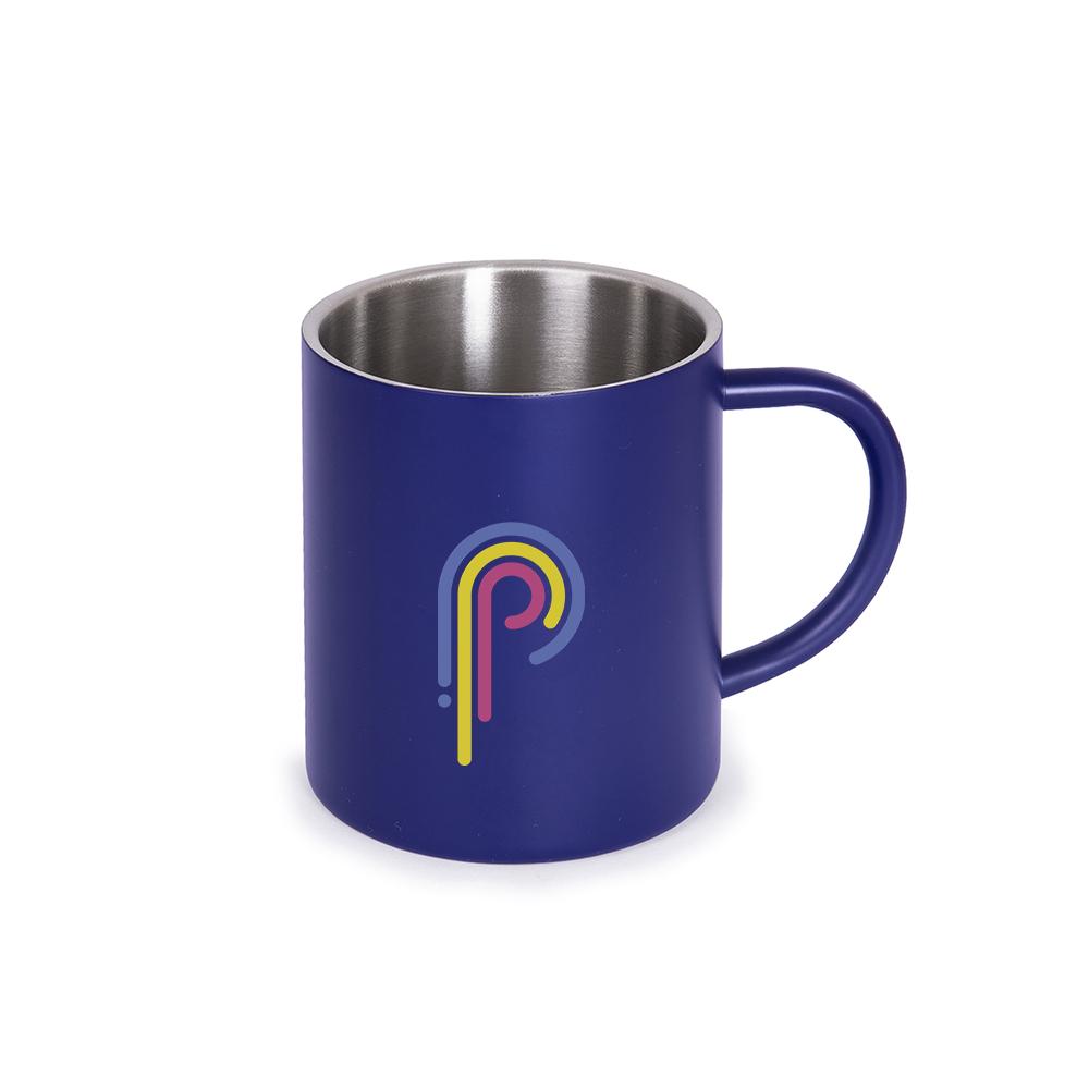 Металлическая кружка с логотипом