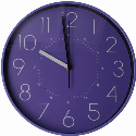 Часы настенные пластиковые Optima FLASH синий с логотипом 31.5 см Фото 2