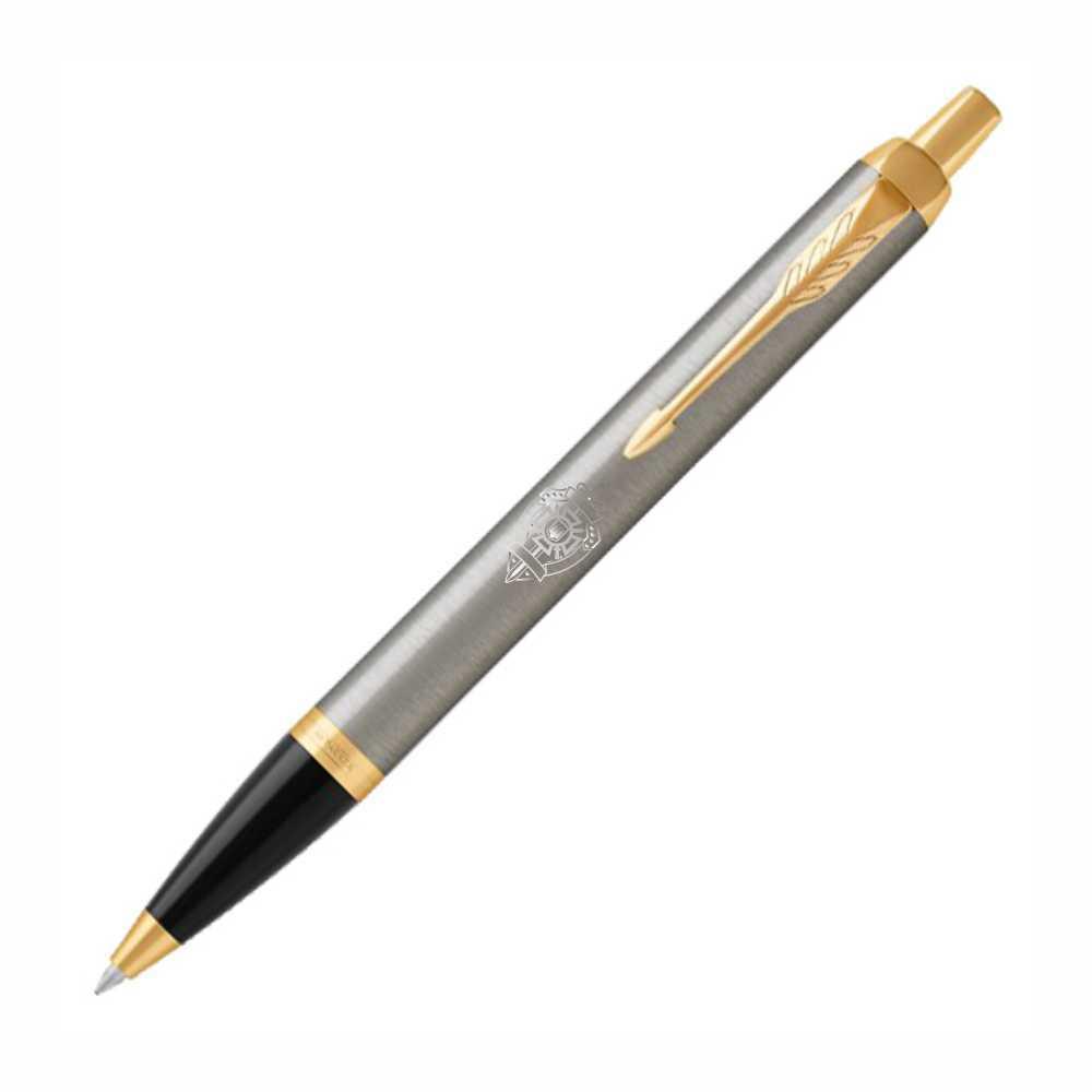 Ручка шариковая Parker IM Brushed Metal GT BP с Вашим логотипом