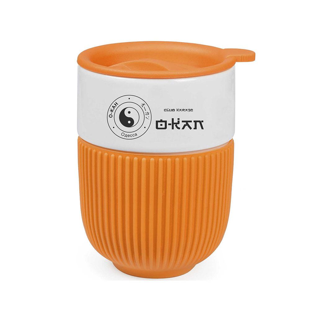 Керамический стакан-непереливашка с логотипом