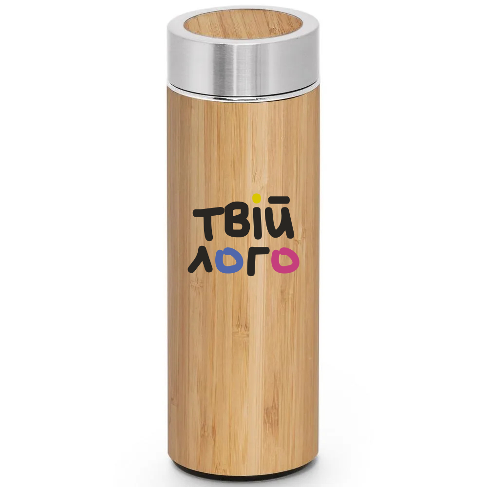 Термос бамбуковый для нанесения вашего лого 'Naturel' 430 мл