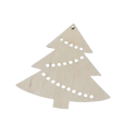 Деревянная новогодняя заготовка из фанеры Елочка с индивидуальным лого 9см