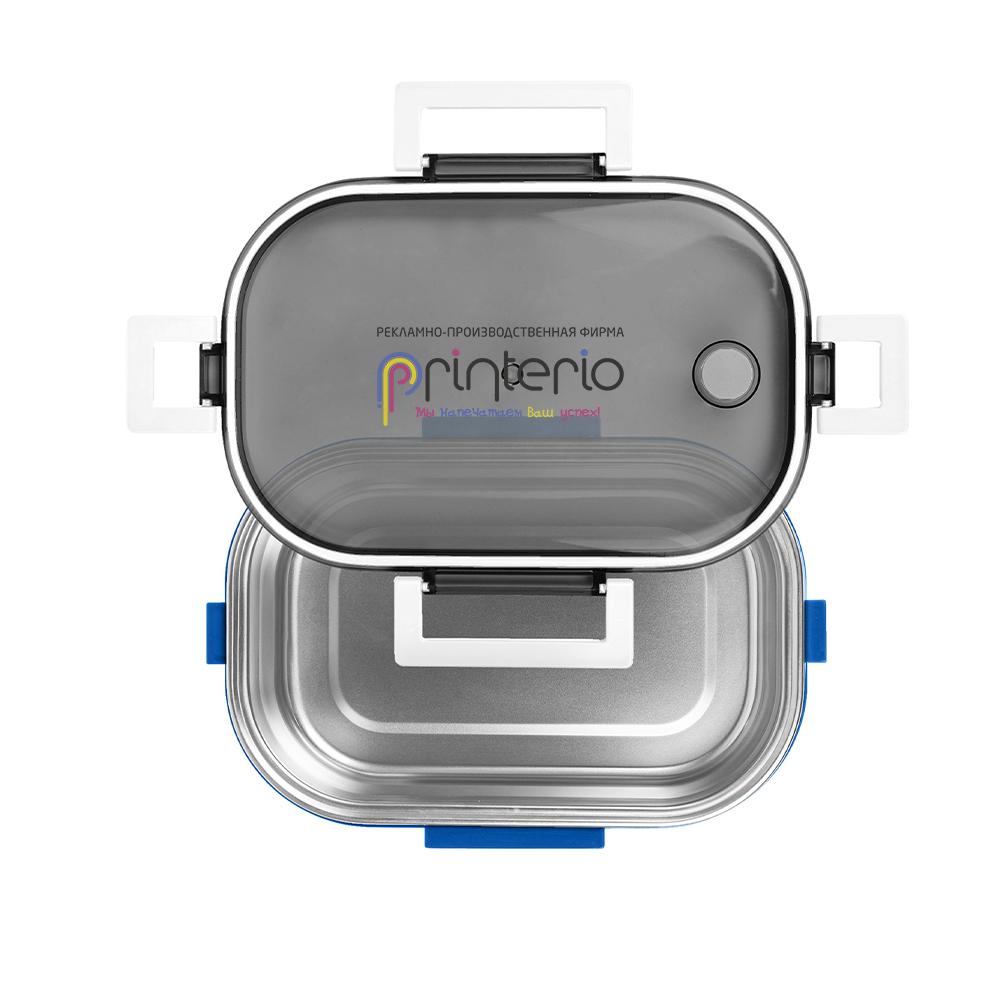 Ланч бокс металлический на 750 мл Break от Discover с логотипом