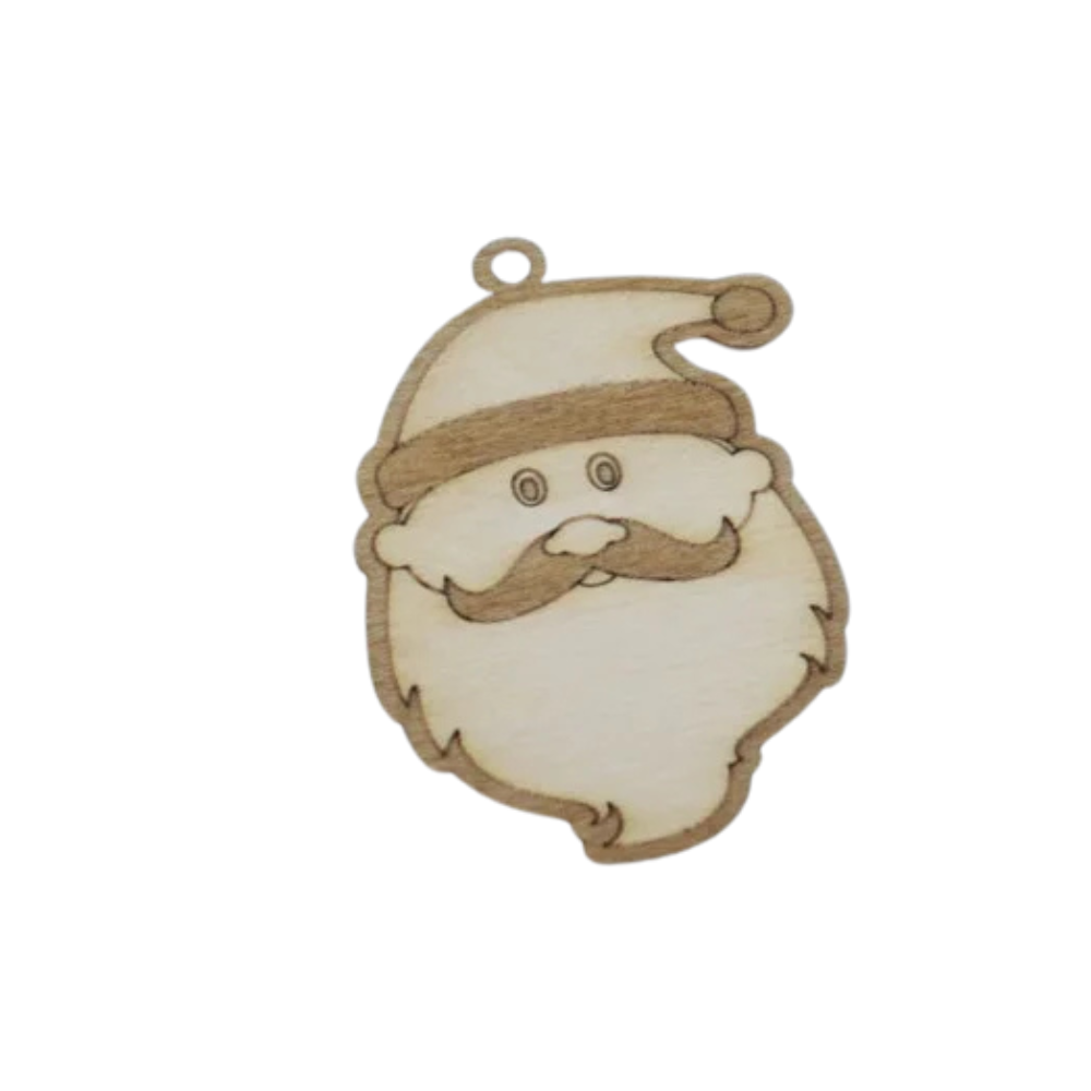 Деревянная новогодняя заготовка из фанеры с вашим логотипом 9см