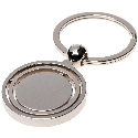 Брелок металевий Ø33 мм поворотний с вашим логотипом Фото 5