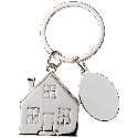 Брелок с шильдом 'Домик' металлический с индивидуальным логотипом Фото 6