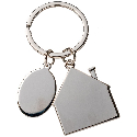 Брелок с шильдом 'Домик' металлический с индивидуальным логотипом Фото 7