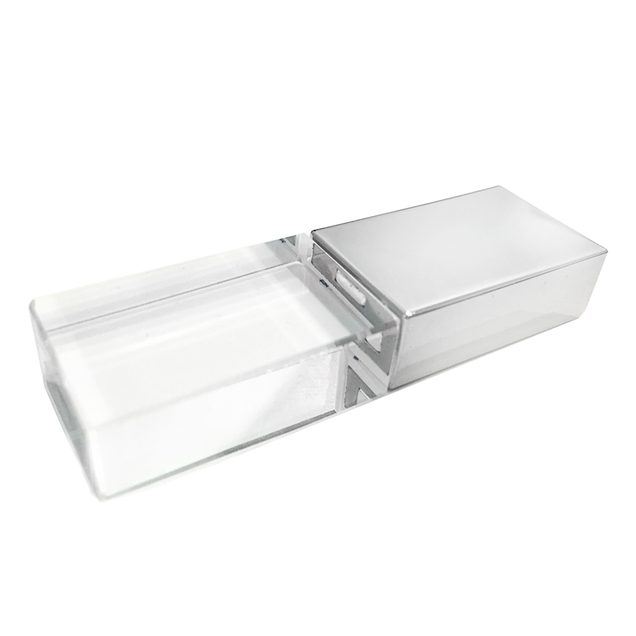 Стеклянная USB-Флешка на 32Gb кристал со светодиодом для вашего лого