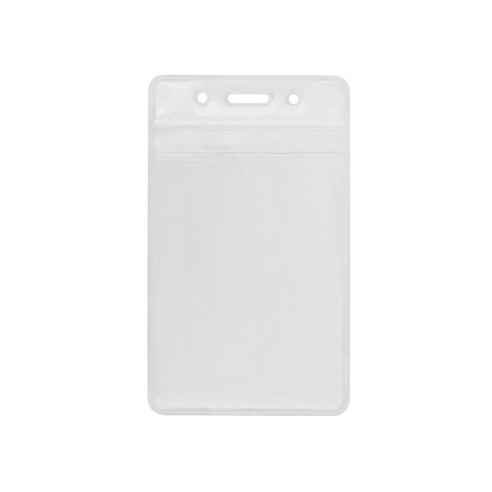 Бейдж вертикальный, 62х91 мм замок zip lock с вашим логотипом, PVC