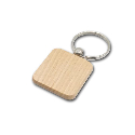 Брелок деревянный для гравировки квадрат 40х40мм с лого Фото 2