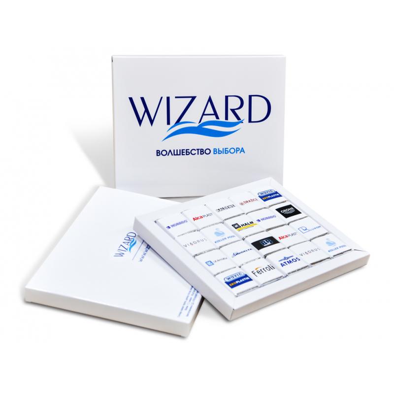 Шоколадный набор Пенал с печатью логотипа 100 г