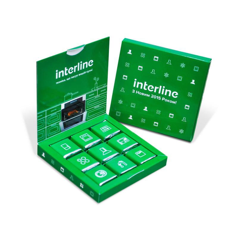 Шоколадно-вафельный набор с логотипом Книга 90 г