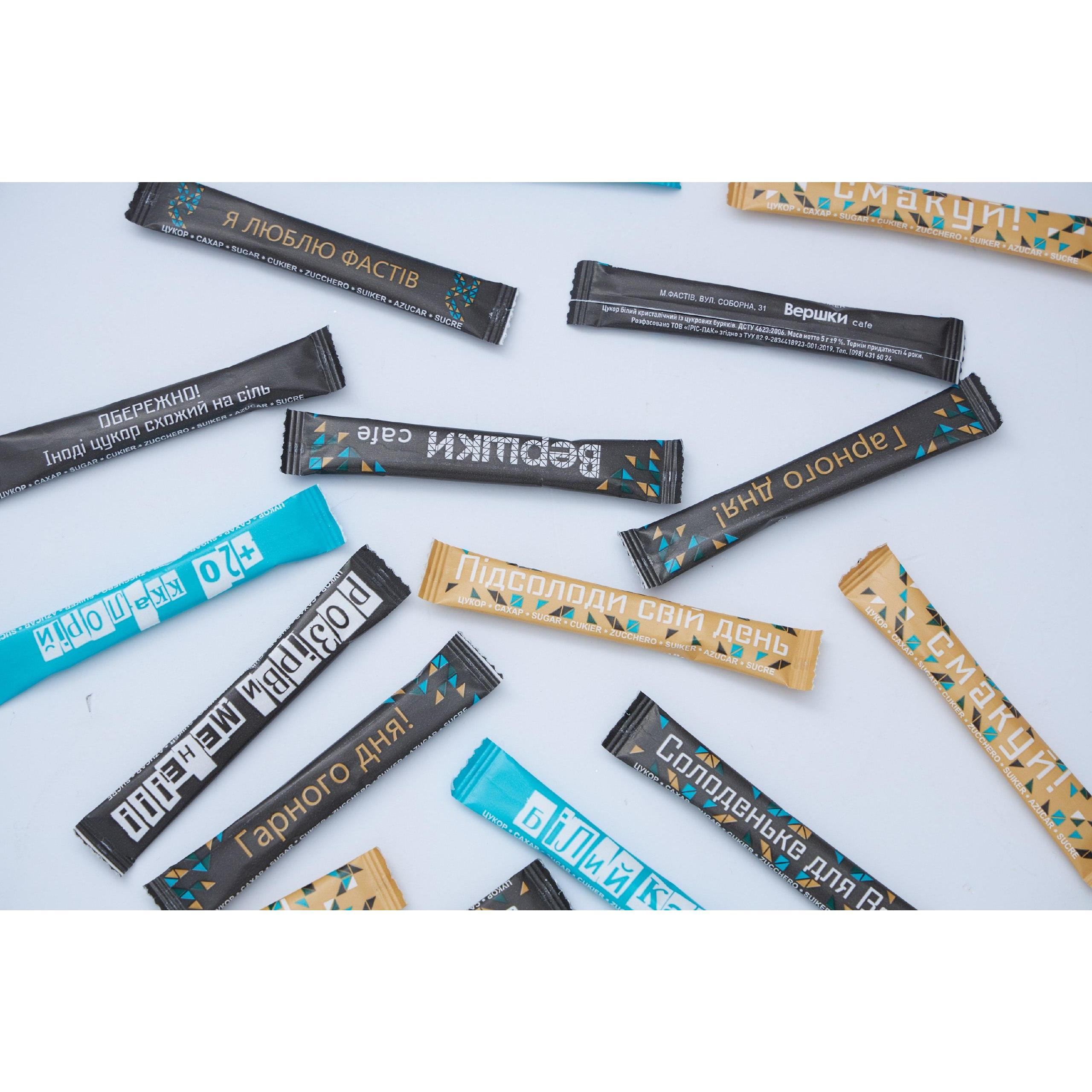 Сахар в стиках 102х17мм, 5г с логотипом