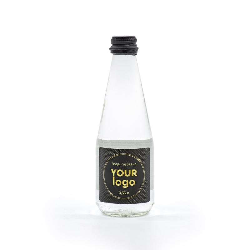 Вода минеральная Закарпатская LUX в стекле с печатью логотипа 0.33 л