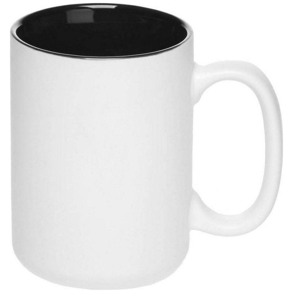 Чашка керамическая матовая снаружи 390 мл с лого