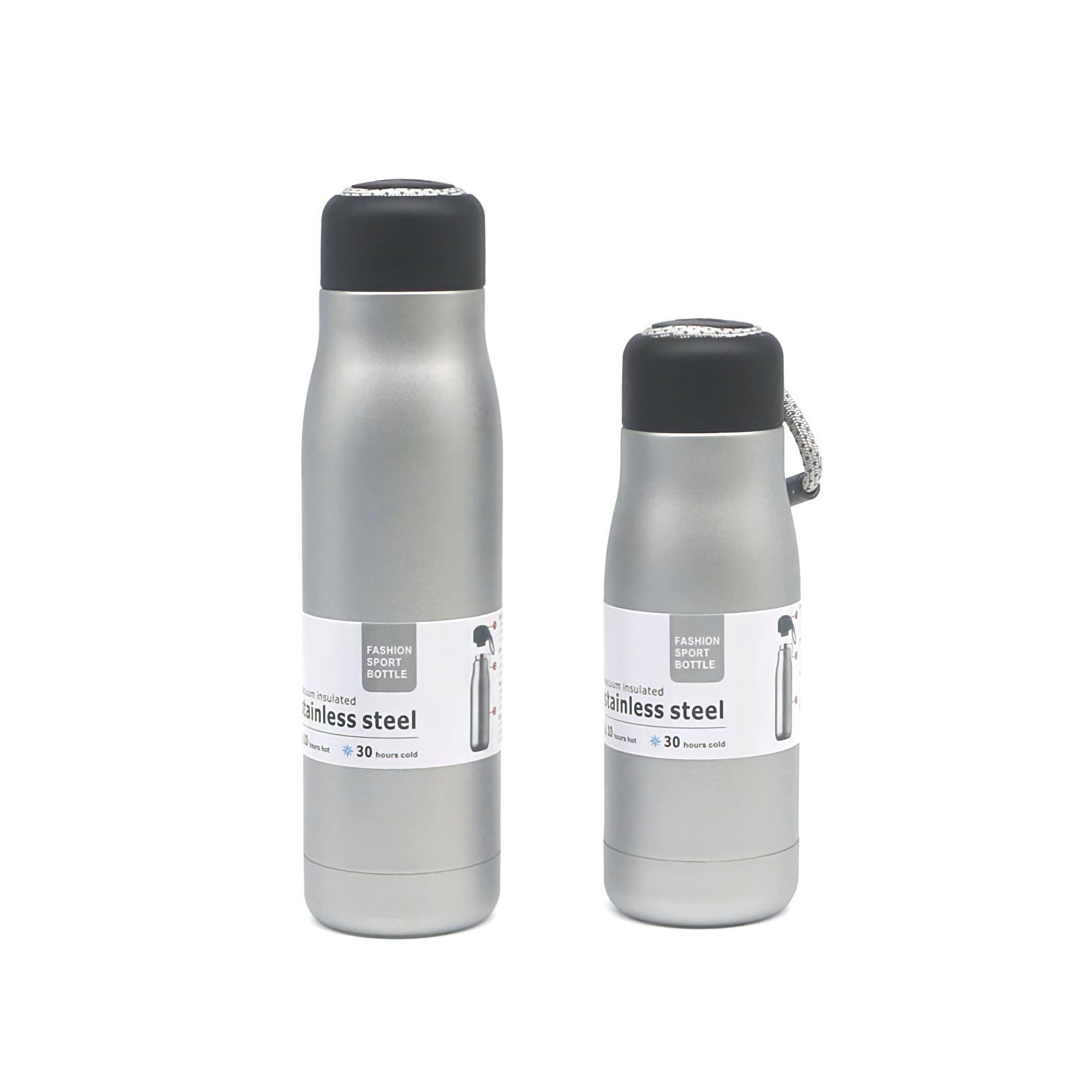 Серебряный термос из нержавеющай стали 350 ml для печати вашего логотипа