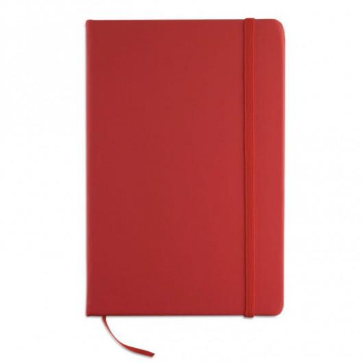 Записная книжка А5 ARCONOT с жесткой обложкой, белый блок, линия, 96 листов под ваш логотип