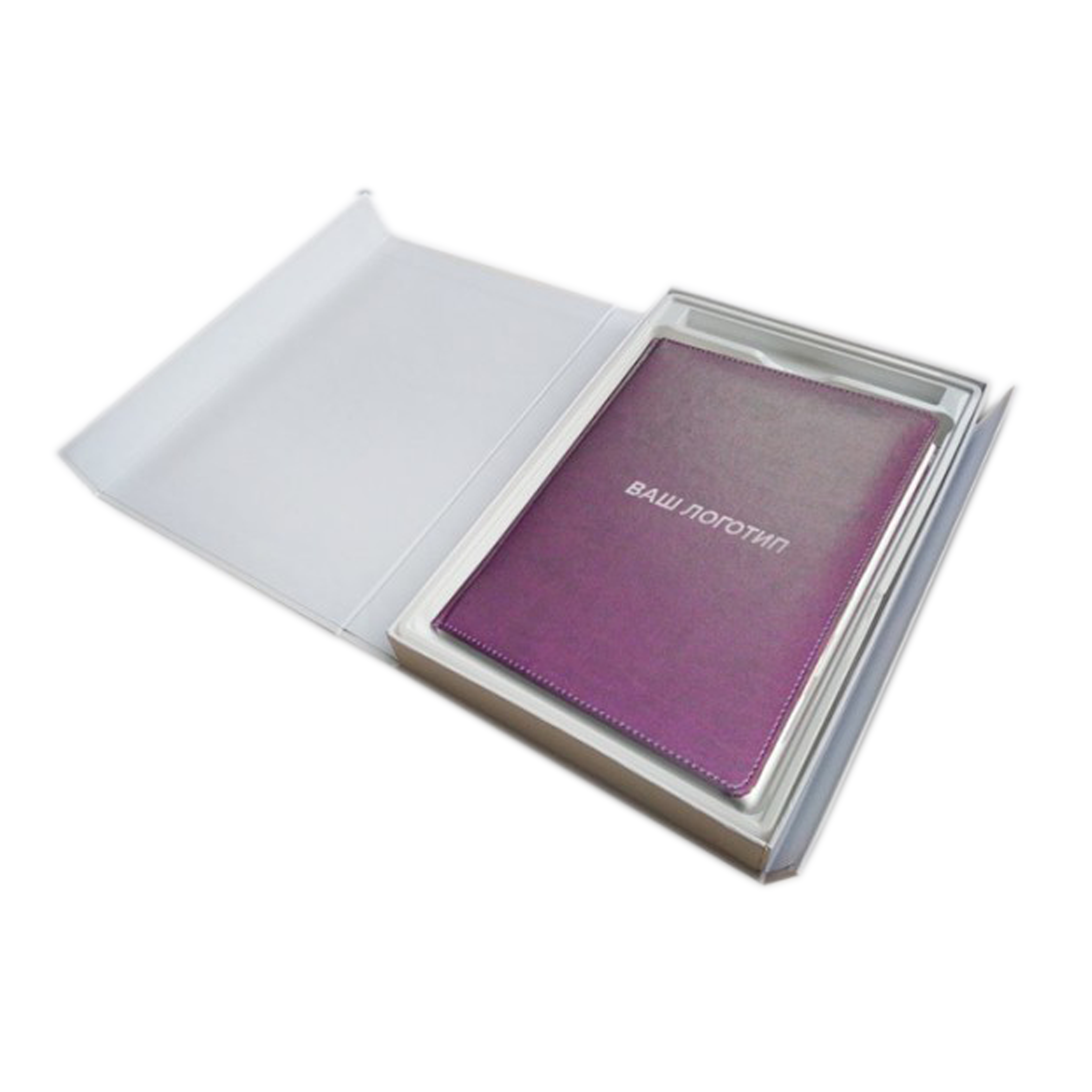 Упаковка для ежедневника магнитная с логотипом