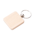 Брелок деревянный квадратный 40х40 мм с брендированным логотипом Фото 4