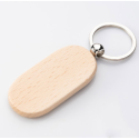 Брелок деревянный овал 65х32мм с логотипом Фото 4