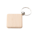 Брелок деревянный, квадрат под логотип 40х40мм Фото 4