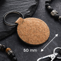 Брелок для ключей пробковый с кольцом круглый 32мм 50мм с логотипом Фото 6
