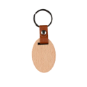 Брелок деревянный овальний 56х37мм под брендирование вашим логотипом Фото 3