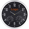 Настенные часы с термометром и гигрометром с вашим логотипом 35 см