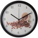 Настенные часы пластиковые Optima COFFE с вашим лого 25 см Фото