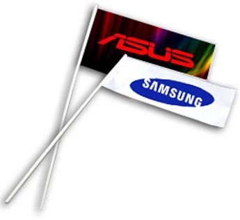 Настольные флажки с вашим логотипом, 25х13см