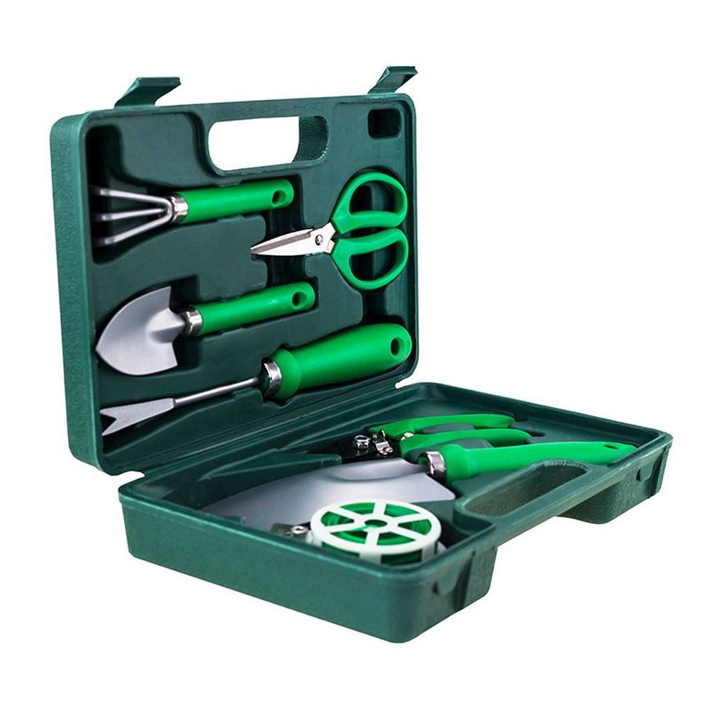 Портативный набор садовых инструментов GARDENIA PRO 7в1, в чемодане с логотипом