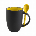 Черная чашка с логотипом 380 мл