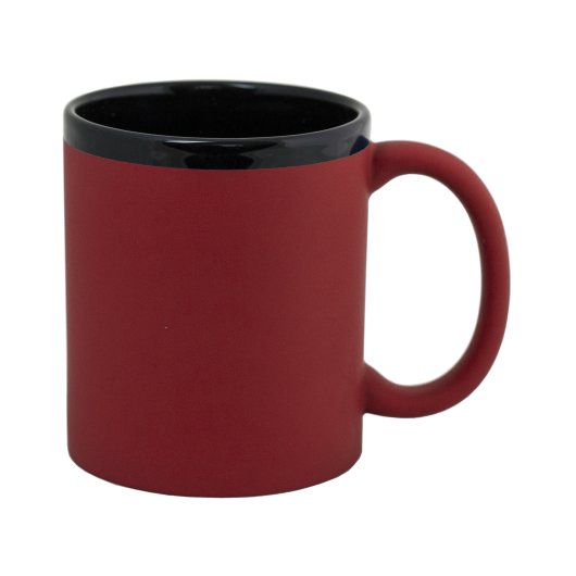 Керамическая чашка двухцветная XENA Soft-touch с вашим лого 340 мл