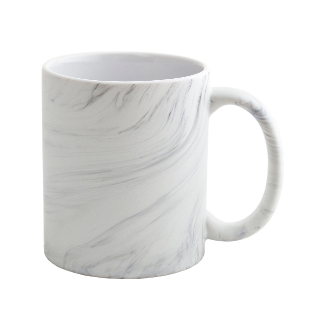 Чашка керамическая матовая с паттерном под мрамор AURORA с Вашим логотипом 340 мл