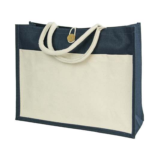 Сумка ламінована з великою кишенею HANNA з логотипом 45x35x15 см