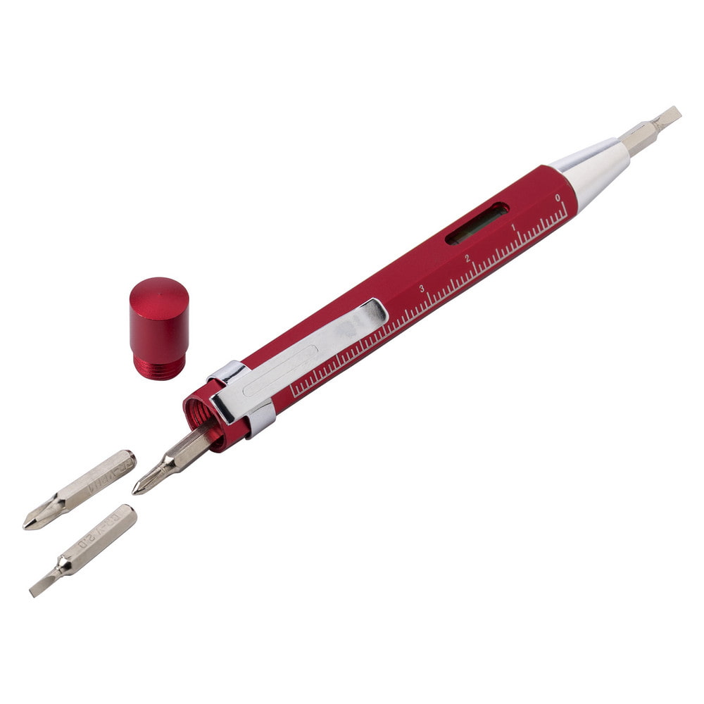 Отвертка 4-в-1 алюминиевая с уровнем и линейкой для вашего логотипа