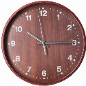 Часы настенные деревянные Natural Optima с вашим логотипом 25.7 см