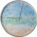 Часы настенные металлические Optima SEA с логотипом 33 см