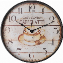 Часы настенные пластиковые Optima CAFFELATTE с логотипом 31.5 см Фото