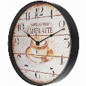 Часы настенные пластиковые Optima CAFFELATTE с логотипом 31.5 см Фото 3