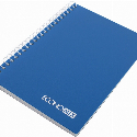 Блокнот А6 з логотипом, пластиковая обложка, боковая спираль, 80 листов, клетка Фото 9