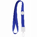 Шнурок для бейджа Optima с прижимом, синий для вашего лого Фото