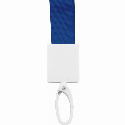 Шнурок для бейджа Optima с прижимом, синий для вашего лого Фото 2