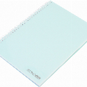 Блокнот А5, пластиковая обложка, боковая спираль, 80 л с логотипом, клетка, ассорти пастел Фото 5