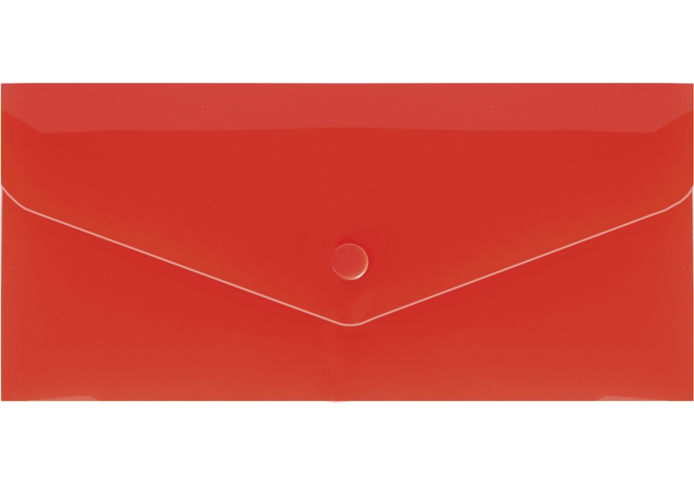 Евроконверт Е65 прозрачный глянцевый на кнопке с Вашим логотипом