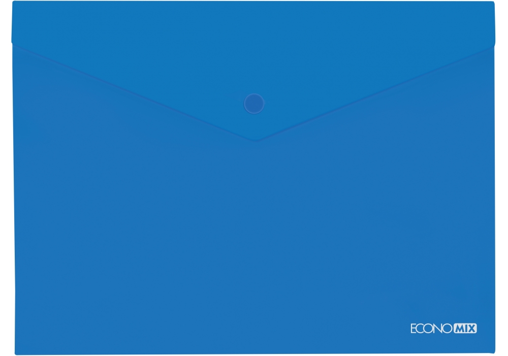 Папка-конверт А5 прозрачная на кнопке с печатью лого