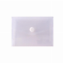 Папка-конверт А7 прозрачная на кнопке с логотипом Фото