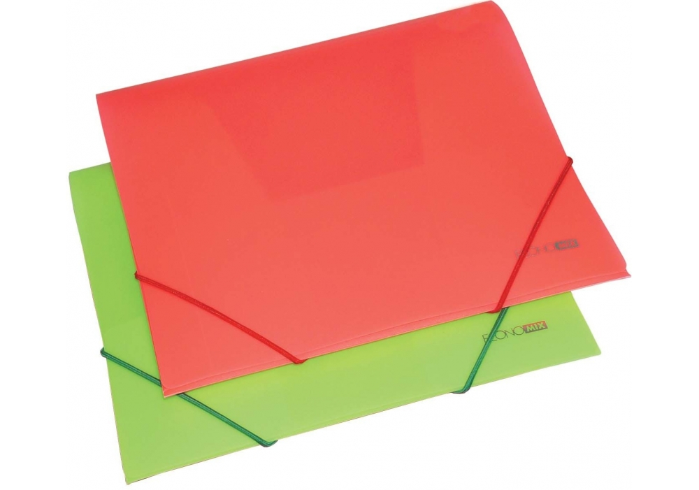 Папка пластиковая ассорти В5 35 мм фактура бриллиант на резинках с логотипом