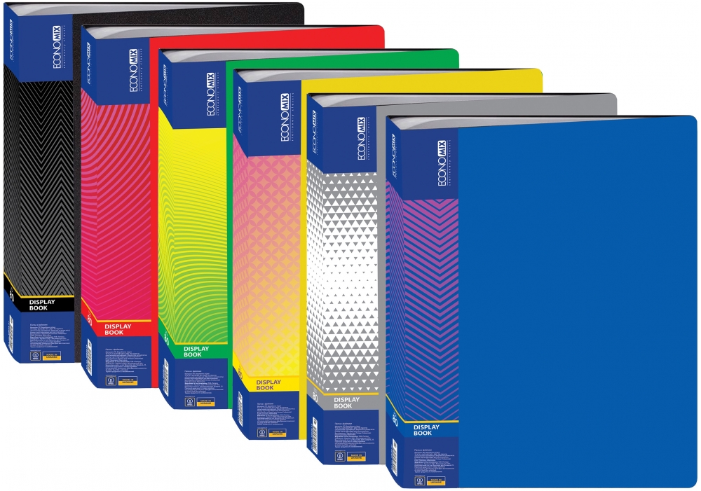 Папка пластиковая с 80 файлами 50 мм с печатью логотипа