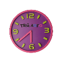 Часы настенные пластиковые Optima MAGIC розовые с вашим логотипом 30 см